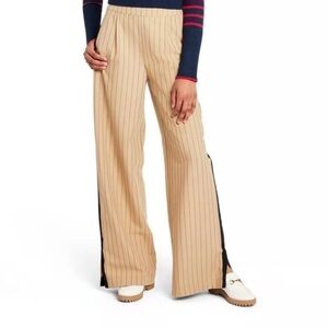 La Ligne Tan and Black Wide Leg Pants